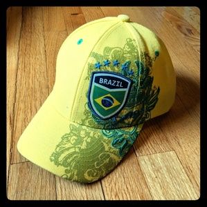 Brazil Adjustable Embroidered Hat Velcro strap